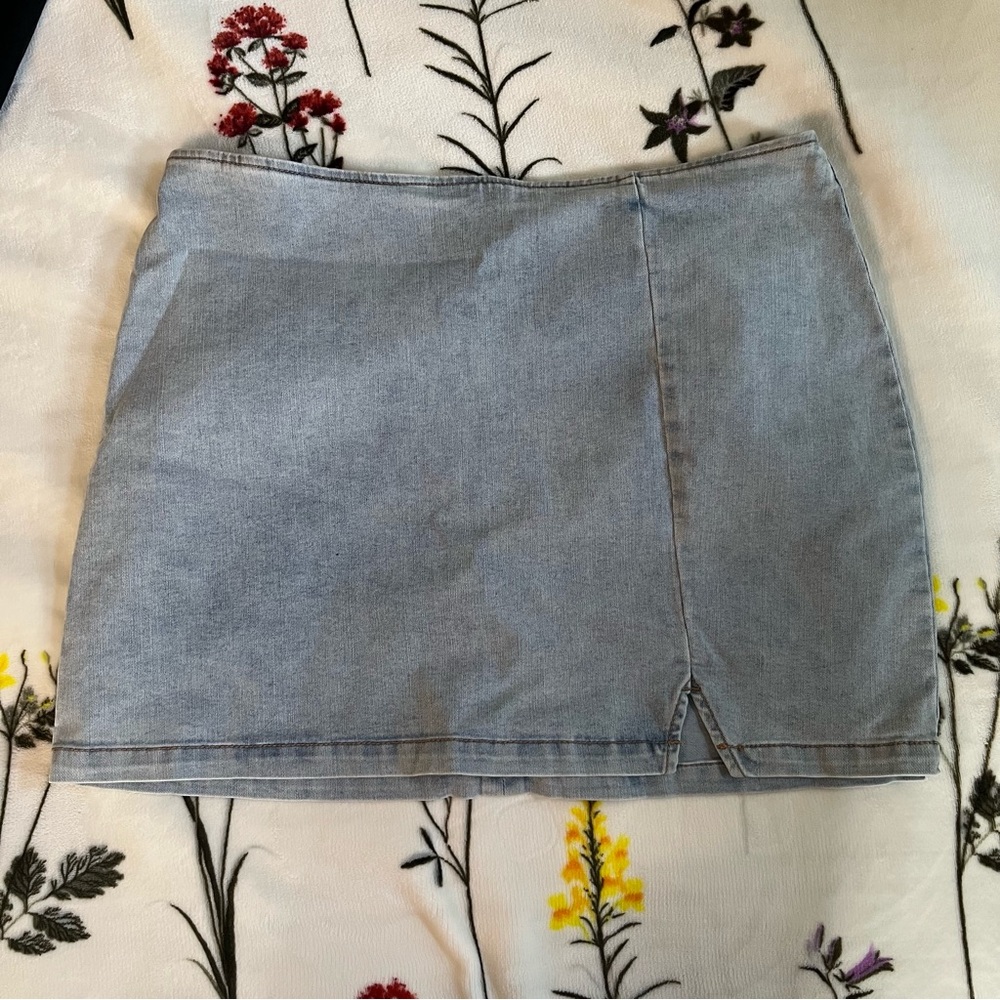 Wild Fable Light Blue Denim Mini Skirt